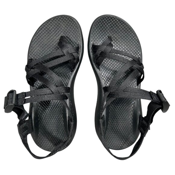 Chaco Women's Black ZX/2 Toe Loop Sport Hiking Strappy Sandal Size 7 - Picture 3 of 14
